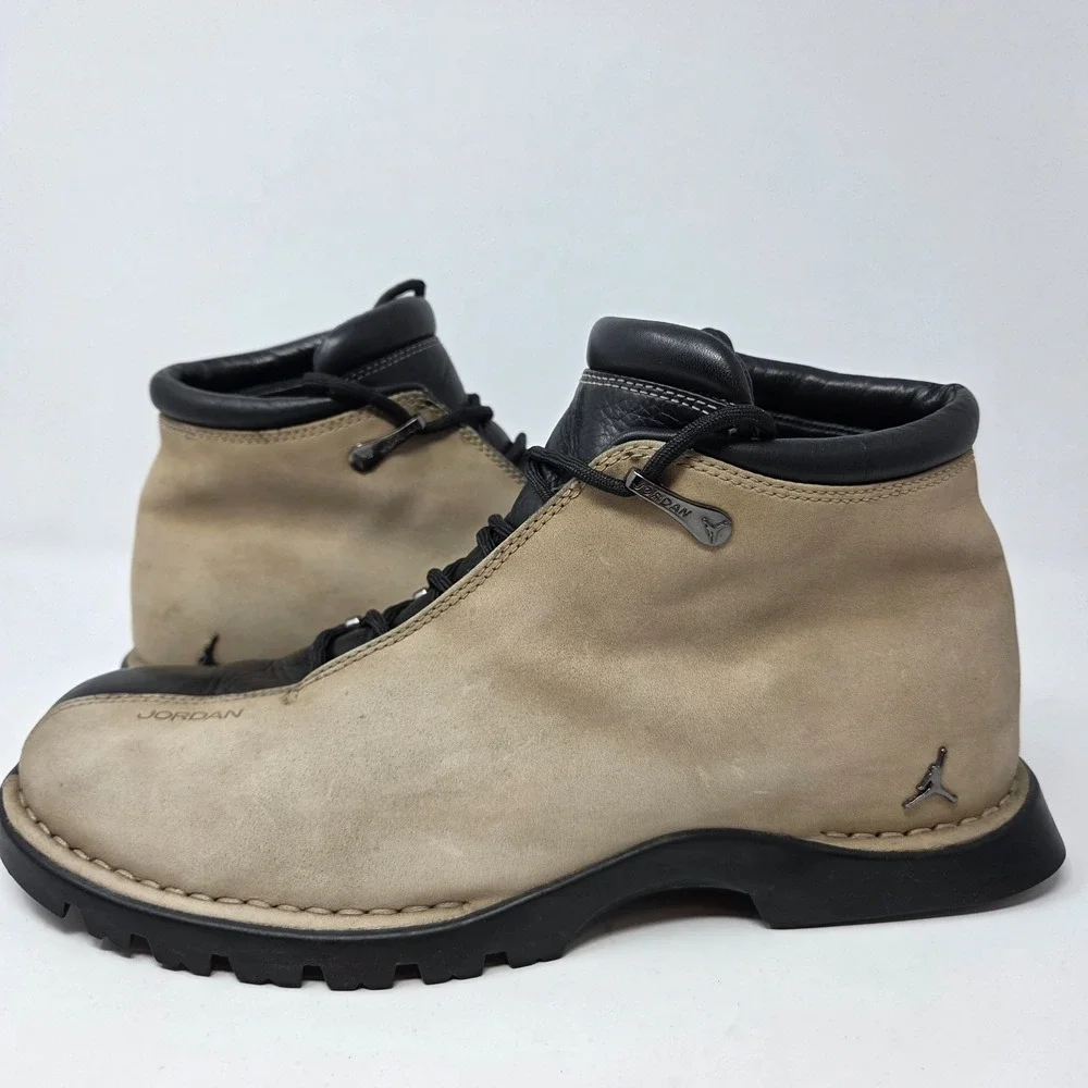 Vintage 2002 Nike Air Jordan Jumpman Two 3 Profiler Ankle Leather Boots Size 10